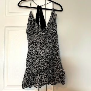 Floral Sundress with Lace-Up Back